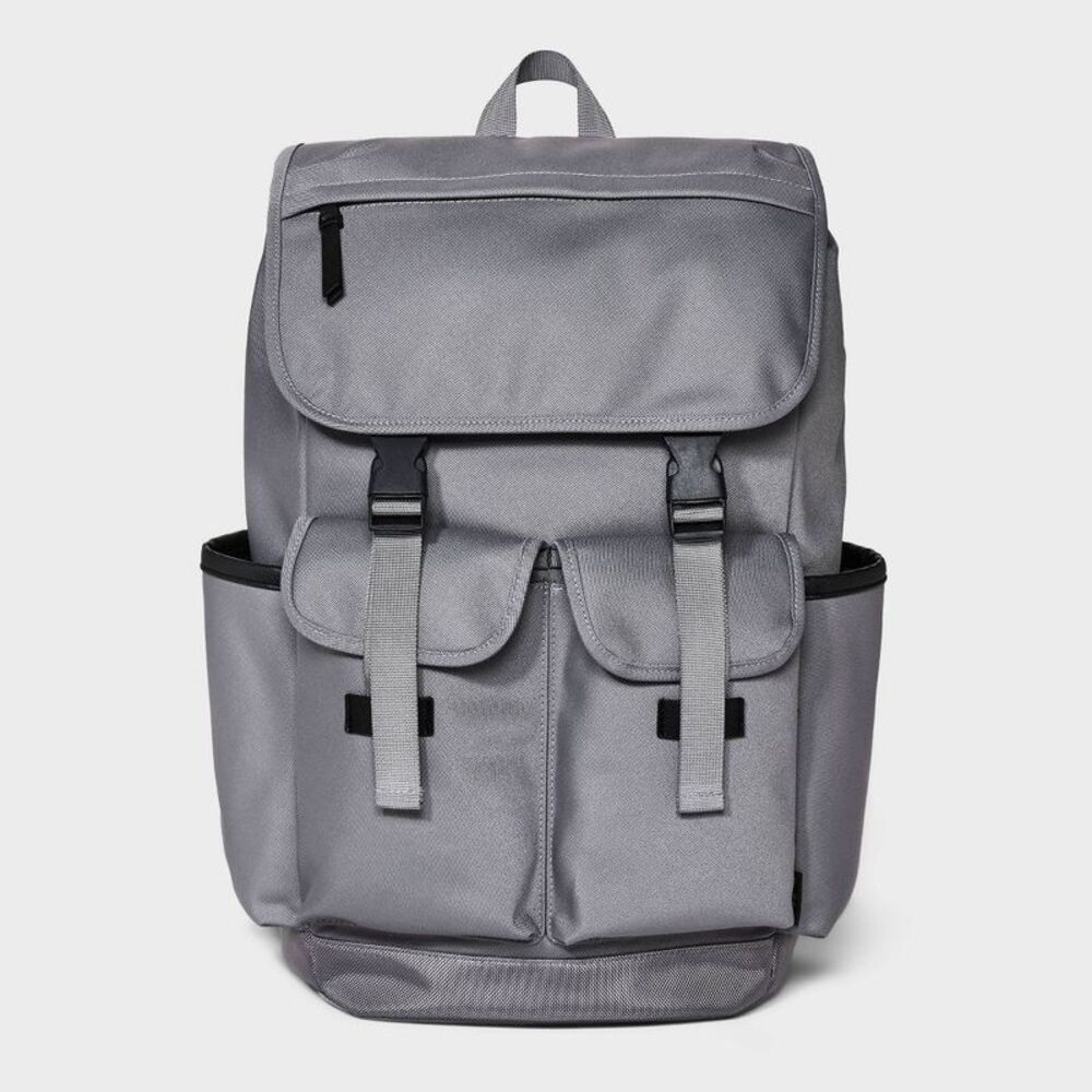 Goodfellow & Co - Men's 18.5" Backpack With Buckles - Goodfellow & C Gray